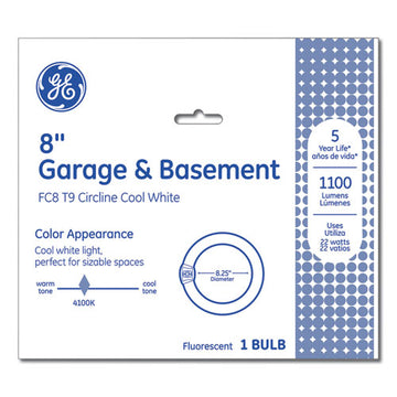 GE T9 Circline Garage And Basement Fluorescent Bulb, 22 W freeshipping - TVN Wholesale